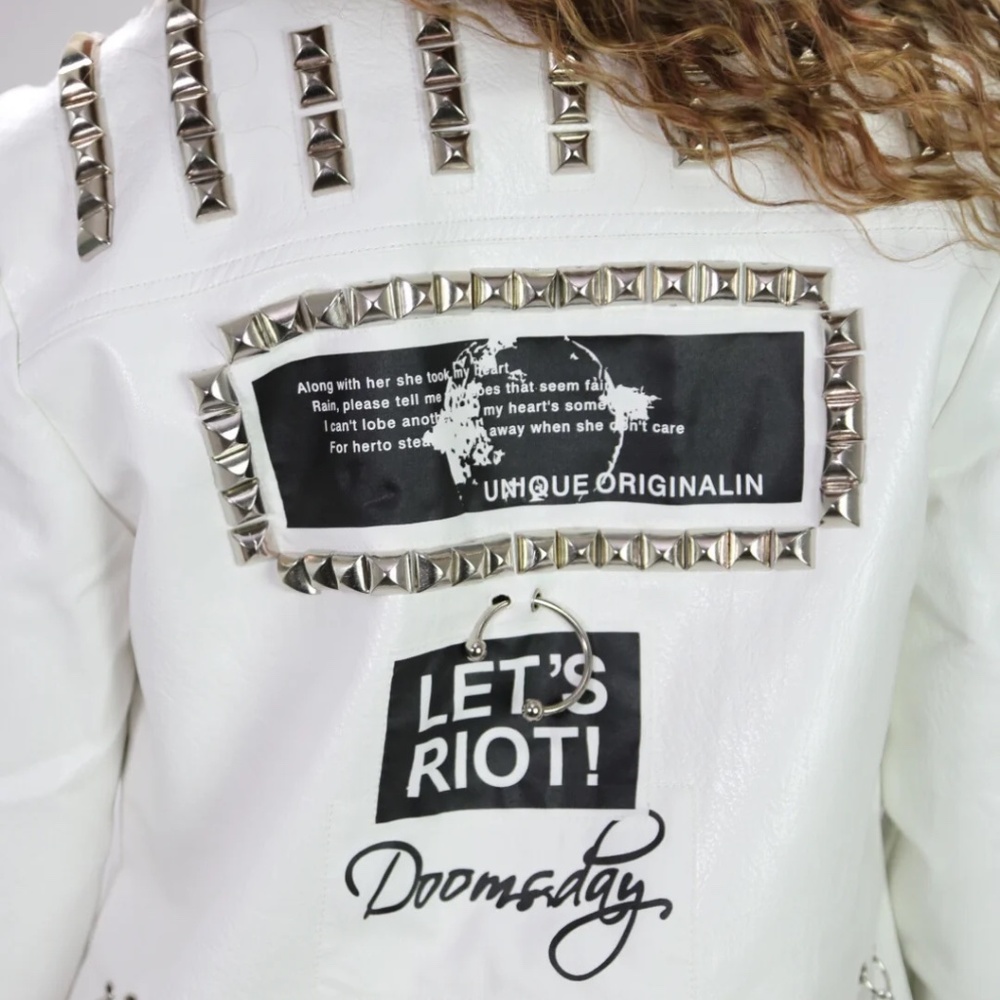 Let's Riot Leather Jacket